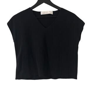 Totokaelo Archive Kaya Cotton Ribbed Crop Top Black Medium